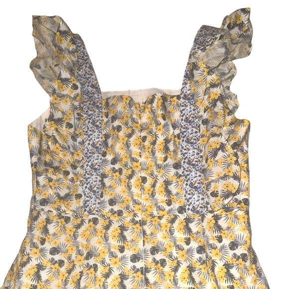 NWT 7021 Ruffle Printed High Waist Dress Size Large - Picture 5 of 7